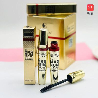 ریمل کویین Queen ضد آب افزایش حجم و بلندی مژه ها مدل مگنوم Magnum