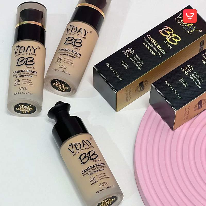 کرم پودر شیشه ای ویدی مدل بی بی کرم VDAY BB Cream حاوی SPF25
