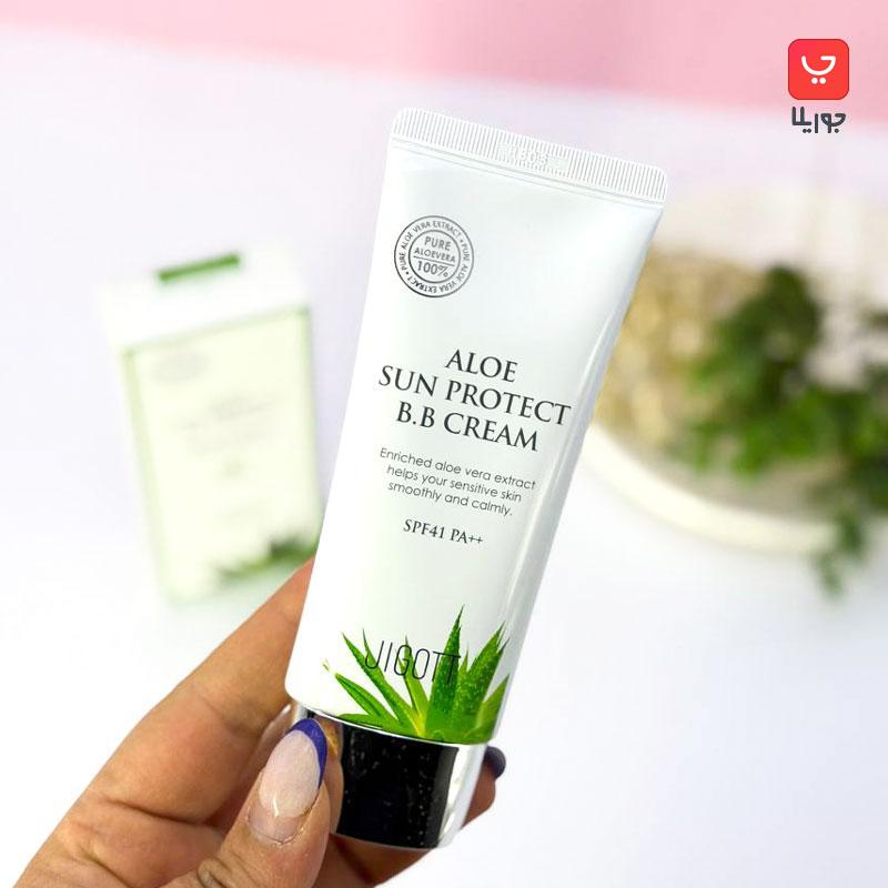 بی بی کرم ضد آفتاب آلوئه ورا Aloe Vera جیگوت Jigott اصلی ساخت کره